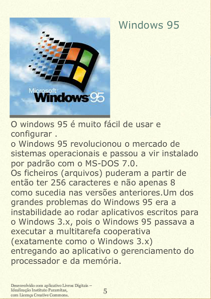 Evolução do sistema operativo windows  