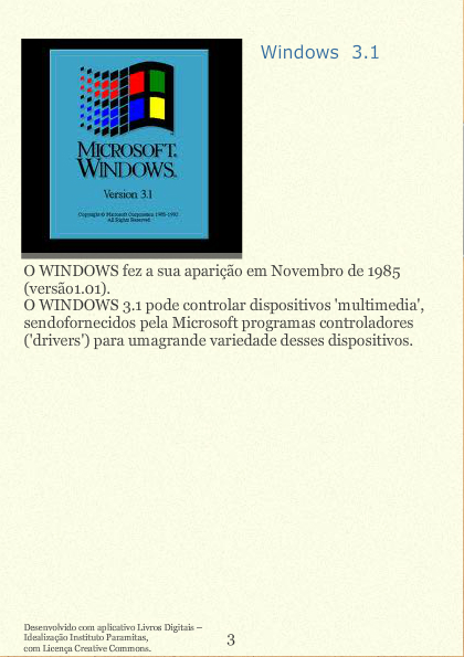 Evolução do sistema operativo windows  