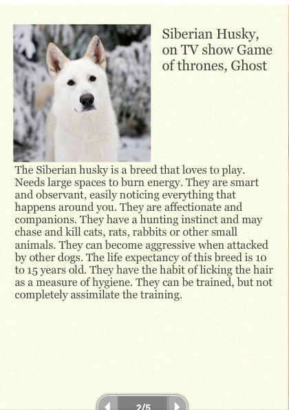 Dogs and Their Characteristics