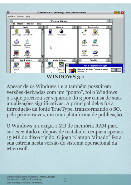 Evolução do windows 
